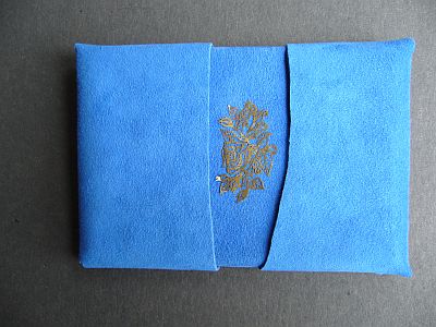 agenda in blauw.